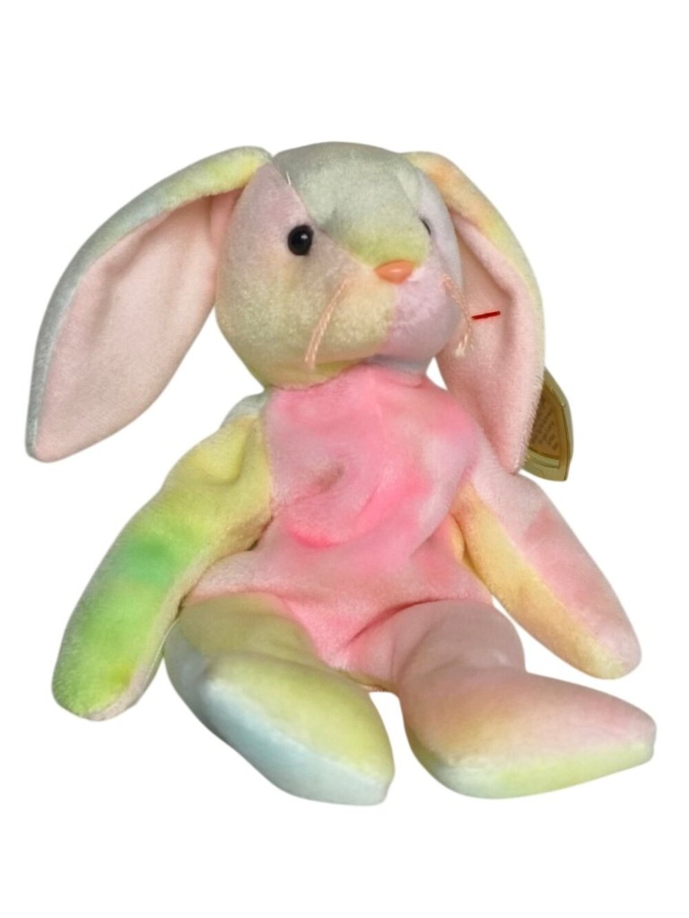 Ty Beanie Baby Hippie The Bunny 1998 Pastel Tie MWMT Retired May 4 DOB Collect